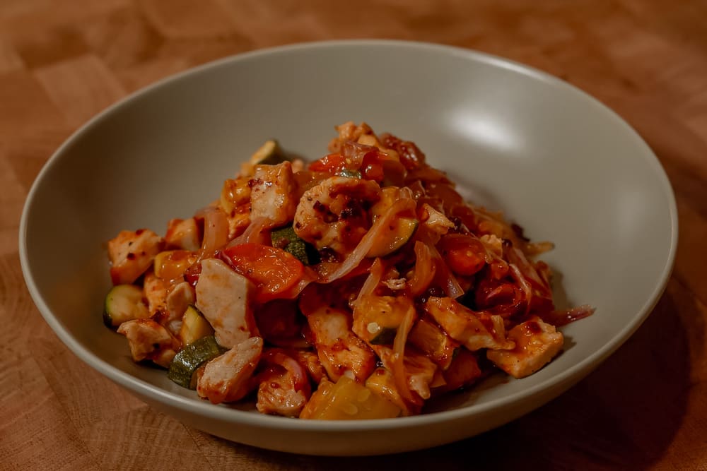 Chicken and tomato dish