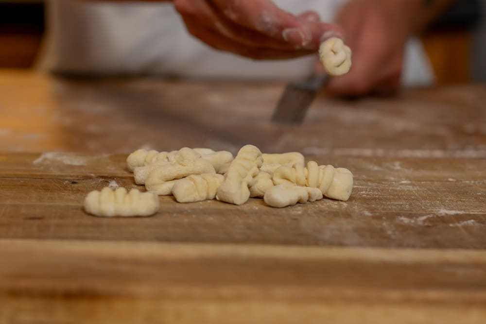 Handmade cavatelli pasta